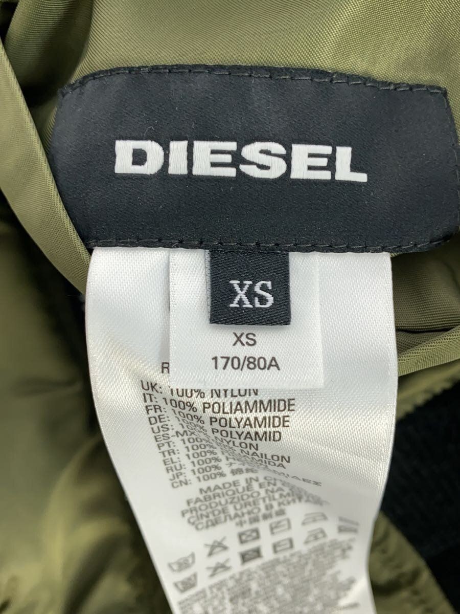 DIESEL altra giacca XS poliestere kaki tinta unita usata
