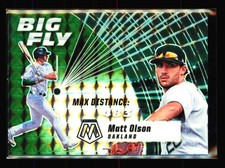 2021 Panini Mosaic #BF11 Matt Olson Big Fly Mosaic Green Oakland Athletics