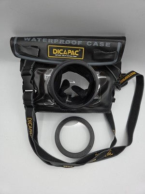 DiCAPac WP-S3 Waterproof Mirror less Case for Digital DSLR Camera Black w/ Strap