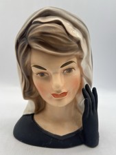 Vintage Inarco E-1852 Jackie Kennedy Mourning Ceramic Head Vase