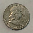 1963 Franklin Silver Half Dollar 90 % Silver Uncertified Circulated Ungraded(A)