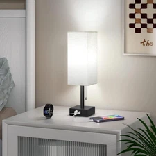 Lamparas De Mesa De Noche Con Puerto USB Lampara Para Escritorio Dormitorio Sala