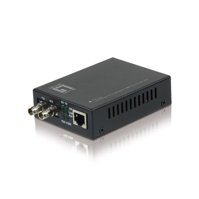 LevelOne FVT-2002 RJ45 zu ST Fast-Ethernet-Mediakonverter Multi-Mode Fiber 2km