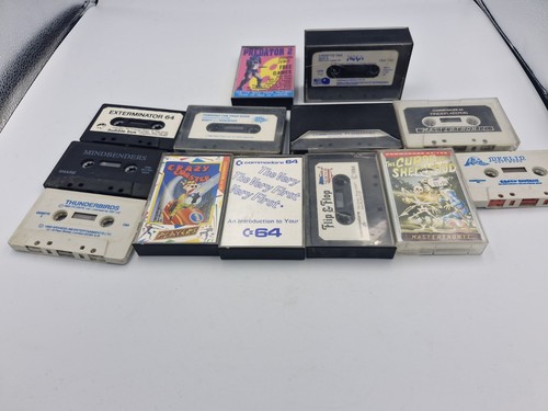 Commodore 64 Game Bundle x13 Crazy Coaster Crazy Caveman Thunderbirds Ninja - Picture 1 of 9