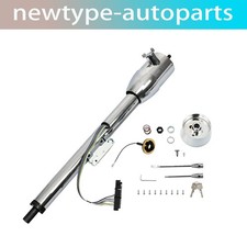 For 30 Chrome Gm Tilt Manual Column Shift Steering Column Wkey 9 Bolt Adapter