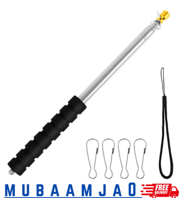 Teleskop Flaggenmast 2.5 m Edelstahl outdoor Reise Wandern wetterfest langlebig