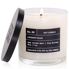 Lavender Fields Highly Scented Candles for Home Soy Blend Jar Candle with 10