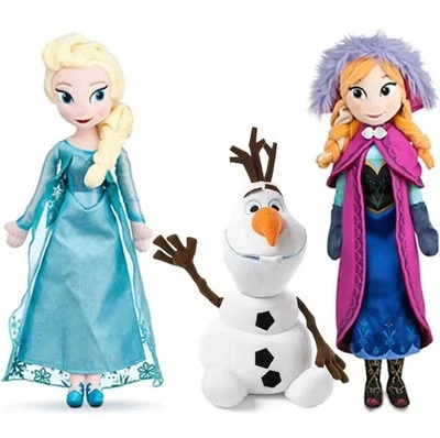 Poupée Reine Des Neiges Princesse Elsa Anna Olaf 50cm Peluche Jouet Cadeau 1pc