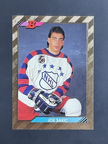 Joe Sakic [Foil] #240 1992 Bowman card