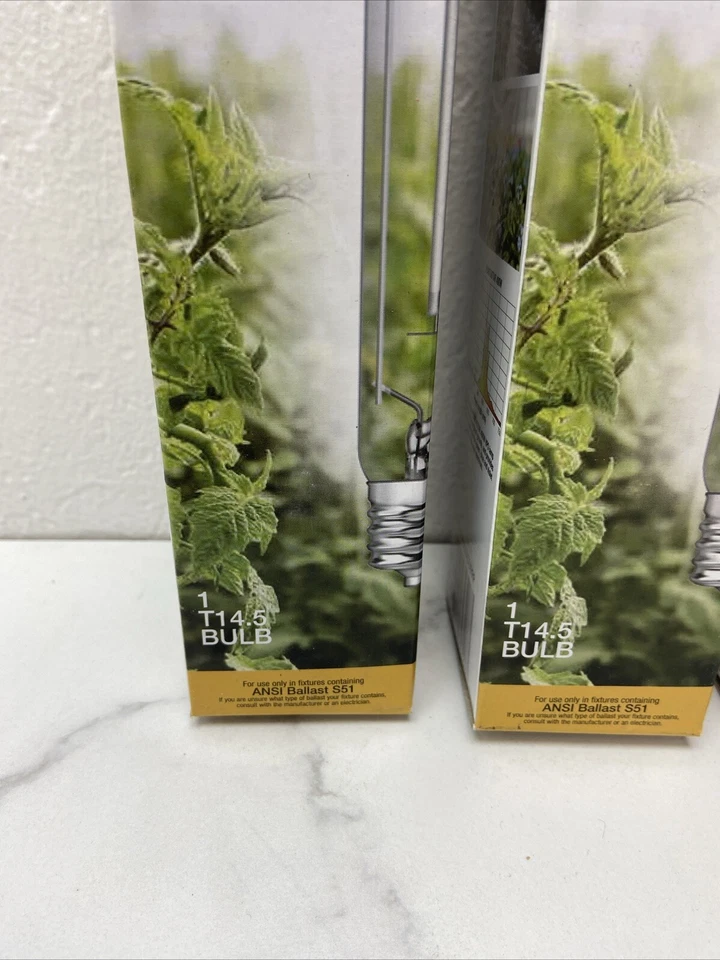 (3 包)SYLVANIA 400W Plantastar 高压钠 HID 生长灯 T14.5 S51 — 第 3/4 张图片