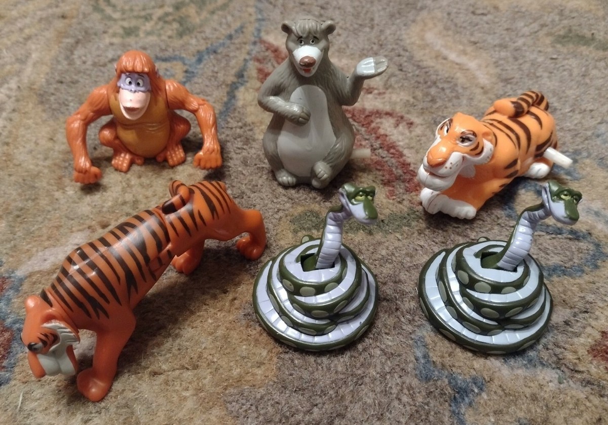 Vintage McDonalds Happy Meal Toy Disney The Jungle Book Lot of 6