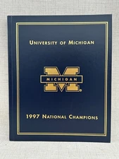 University of Michigan National Champions 1997 Commemorative Book HC Tom Brady