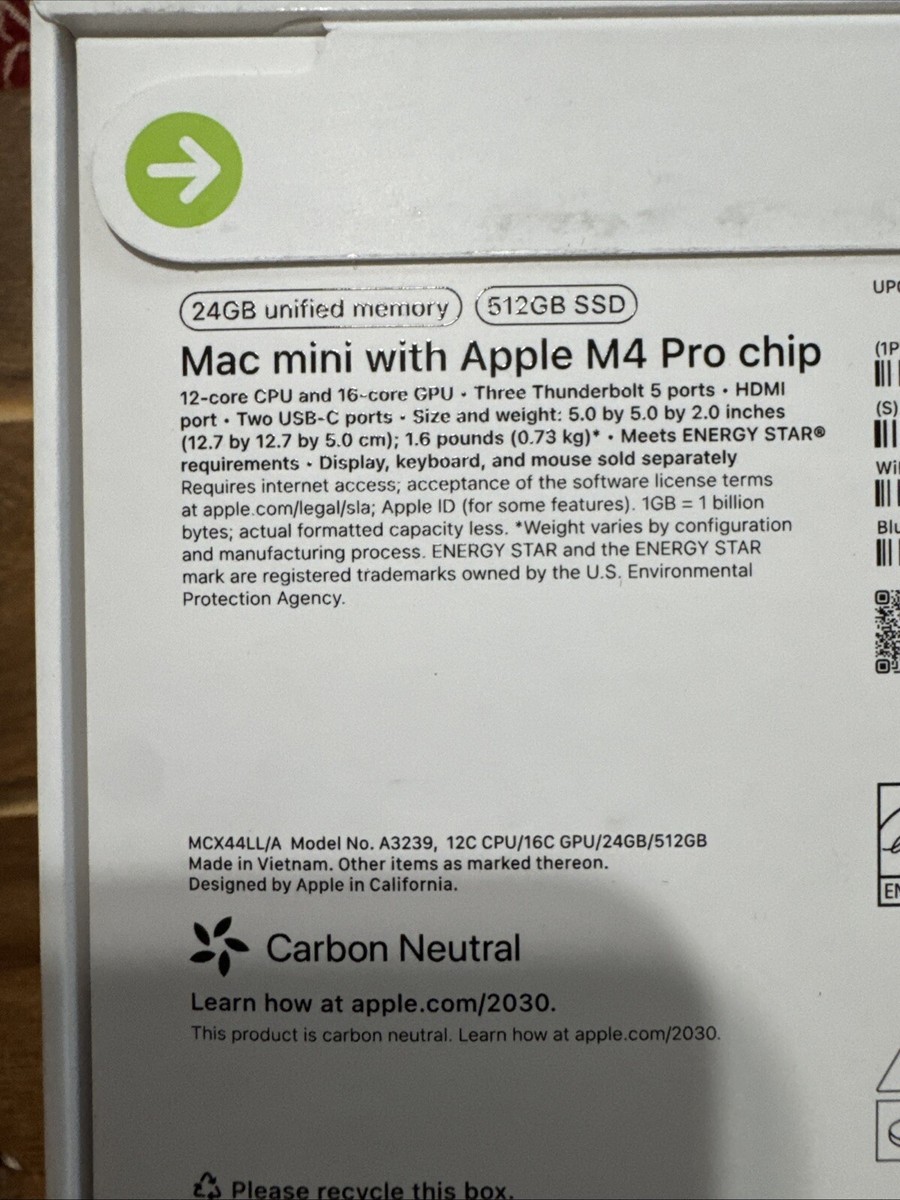 Mac mini 2024 M4 Pro メモリ24GB 512GBストレージ Amazon.com: Apple 2024 Mac mini Desktop Computer with M4 Pro