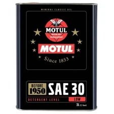 Motul 104509 Classic SAE 30 Mineral Engine Oil 2-liter