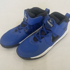 Nike Team Hustle Blue Boys Youth 3 Basketball Shoes