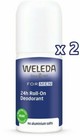 2 x Weleda MEN 24h Roll-On Deodorant 50ml 24 Hours Protection No Aluminium Salts