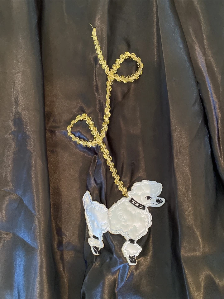 Underwraps Mujer M Negro Satén Caniche Falda Años 50 Estilo Disfraz Juegos con disfraces Foto 3 de 4