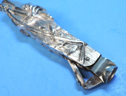 antique silver plate HORSE'S HEAD CIGAR CUTTER - Picture 6 of 6