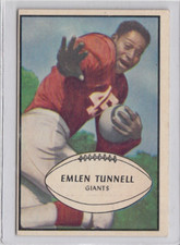 1953 Bowman #53 Emlen Tunnell SP EX-MT Set Break