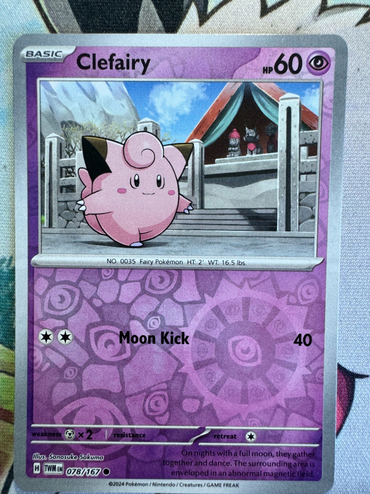 Clefairy Reverse Holo English Pokemon TCG BKS961