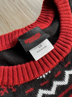 Stranger Things Ugly Holiday Sweater Large BoxLunch Exclusive