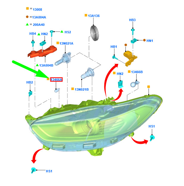 FORD MONDEO MK5 FRONT HEADLIGHT BULB 12V5W CLEAR STANDARD 6079730