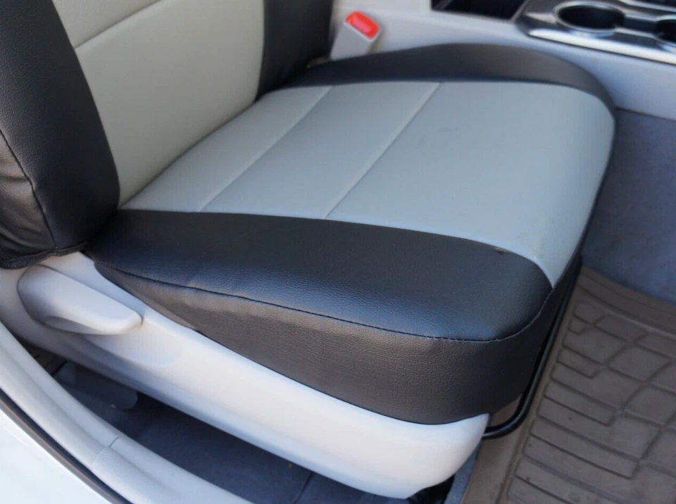 PARA TOYOTA CAMRY 2012-2017 IGGEE A MEDIDA 2 FUNDAS DE ASIENTO DELANTERAS 13 COLORES Foto 2 de 4