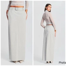 Ser.O.Ya Maeve Maxi Skirt Wool Blend Size Small Belted