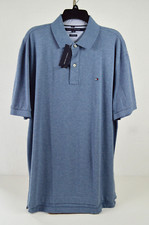 New With Tag Tommy Hilfiger Men's Polo Shirt Classic Fit XL Chambray Blue