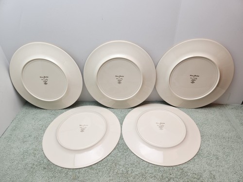 Lenox WINTER GREETINGS Dinner Plates 10 7/8” USA Catherine McClung Set of 5 - Picture 7 of 13