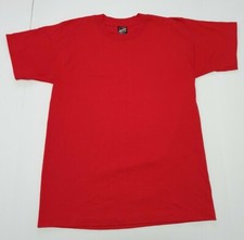 Vintage Fruit Of The Loom Best Blank Sz M Red T Shirt Single Stitch Made In USA