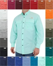 Magellan Outdoors Men's Shirt Fish Gear Laguna Madre, Relaxed Fit, Long Sleeve