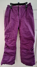 Lands' End Squall Ski Pants Snow Girls Size 14 Purple Violet Grow-A-Long