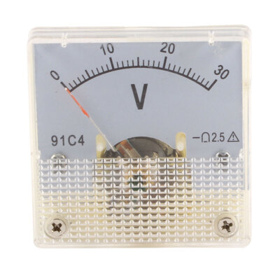 Analog Panel Voltmeter Spannungsmesser Messen Gauge DC0-30V Klasse 2.5