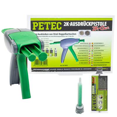 2K Universal Klebstoff Power BiBond PETEC 98550 50 ml + 2K-Ausdrückpistole