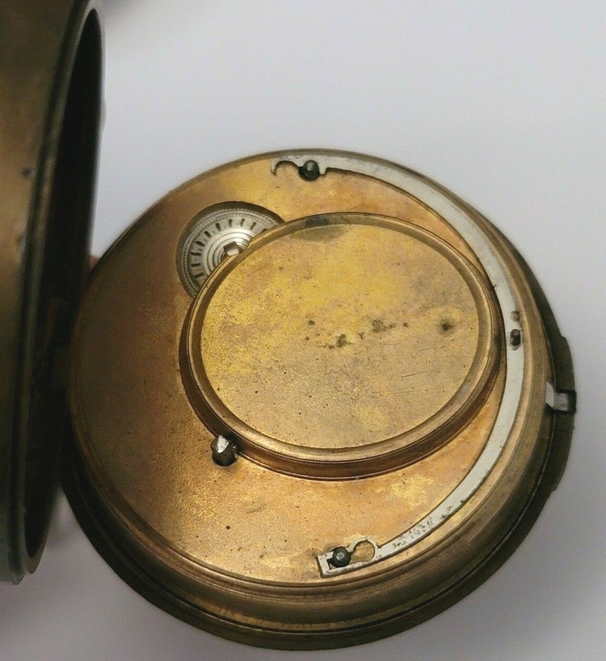 Rare brass or bronze PAIR VERGE FUSEE POCKET WATCH 61mm to fix eBay
