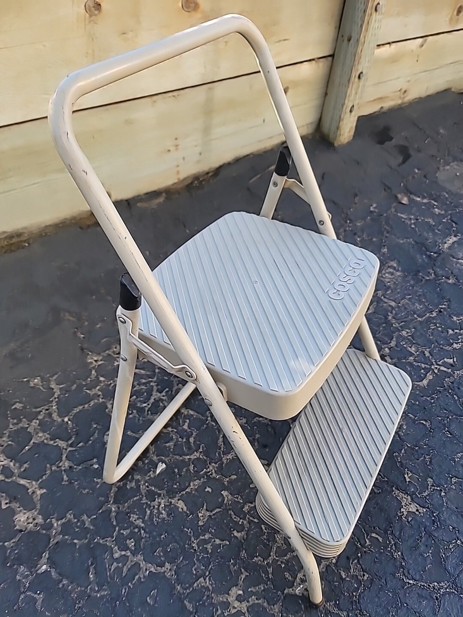 Vintage Cosco Folding 2 Step Stool Beige 28