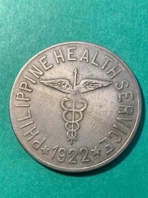 PHILIPPINES CULION LEPER COIN 1922 ONE PESO STRAIGHT WINGS KM-16 #916