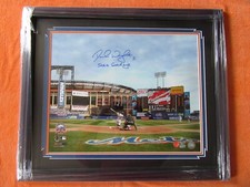 David Wright New York Mets Signed 16x20 Photo Triple Matted & Framed - Rare  COA