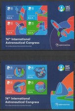 Azerbaijan 2023 Astronautical Congress Set of 2 Mini Sheets MUH