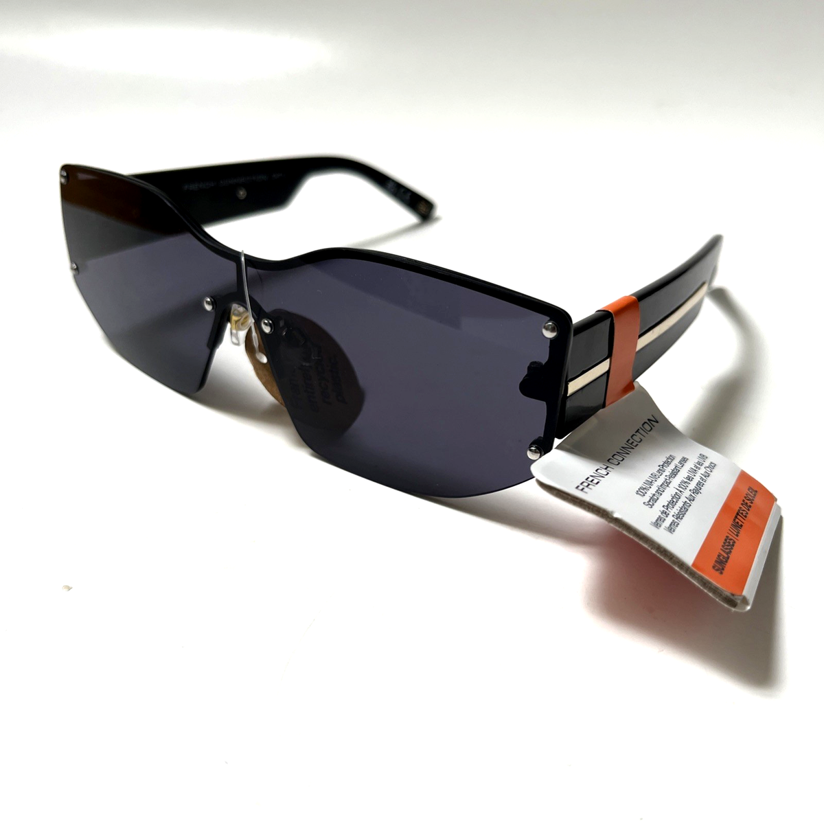 New Original FRENCH CONNECTION Slim Rimless Sunglasses 