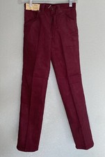 Boys Vintage Wrangler Maroon Corduroy Pants Size 10 Regular Classic