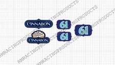 Cinnabon Vinyl Decals for 1/24 Scale Slot Car - Stick-on