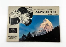 Alpa Lenses 1958 Pamphlet Brochure Catalog KINOPTIK ANGENIEUX KERN OLD DELFT