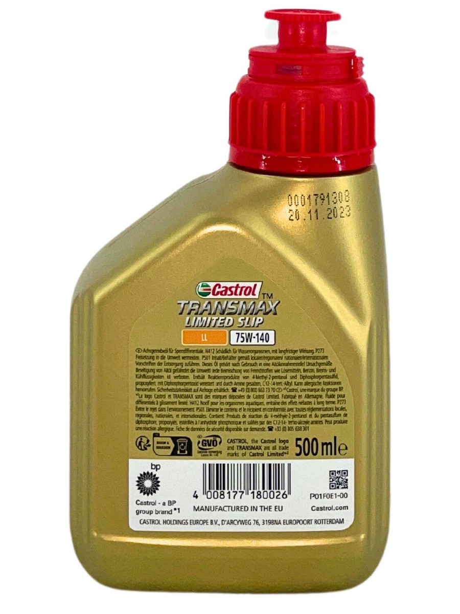 Castrol Syntrax Limited Slip 75W-140 Achsgetriebeöl 1l - Motoröle Für