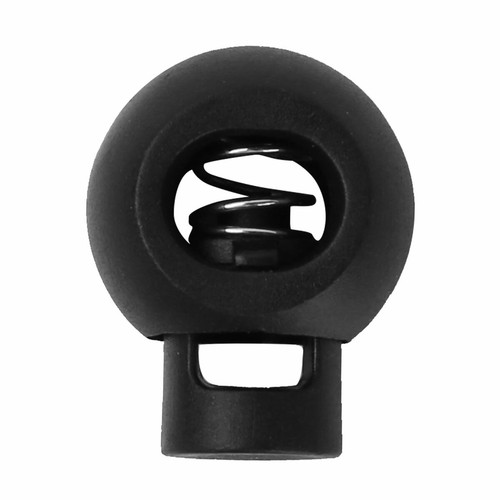 100 Plastic Spring Loaded Round Toggle Stopper Cord Locks End Single Hole Rope - Picture 66 of 97