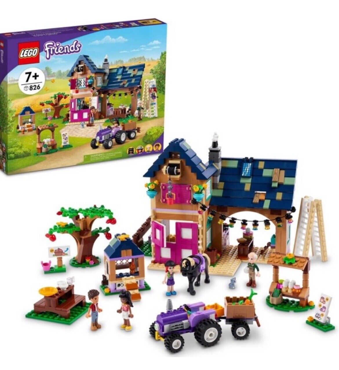 LEGO Friends Organic Farm House Toy with Horse Stable 41721
