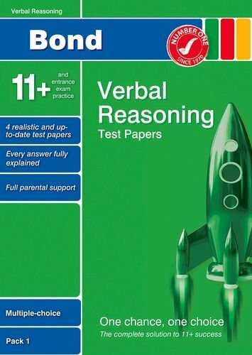 Bond 11+ Test Papers Verbal Reasoning Multiple Ch... by Down, Frances 0748784926