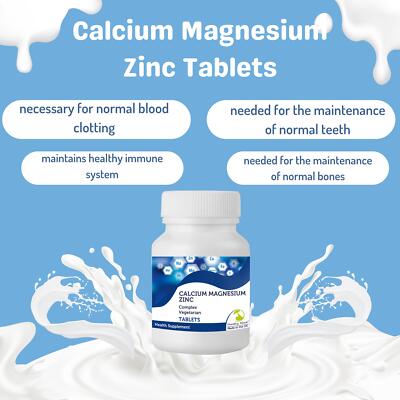 Calcium Magnesium Zink 30 Tabletten essentielle Mineralstoffe für die Knochengesundheit Immun Supp