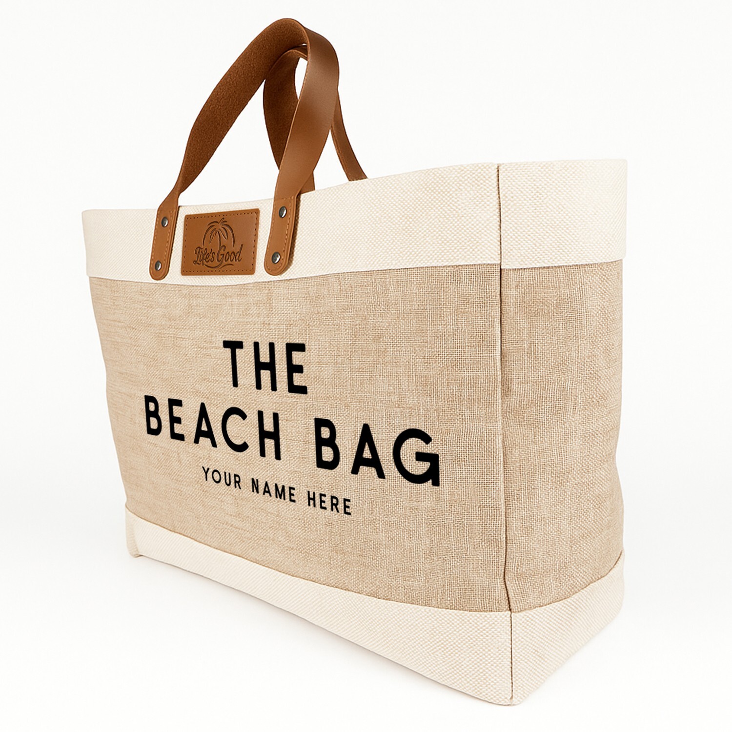 Personalised Large Tote Bag -The Beach Bag - Womens Holiday Handbag Vacay LT06 image 4